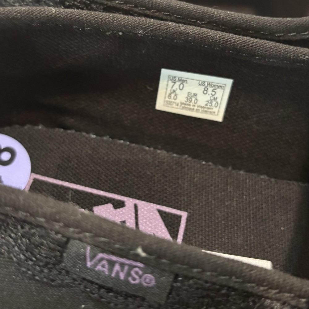 Vans Mary Jane in the Shadows Black w Lace Accent Sz 8.5 Goth Dark Academia NEW - Picture 7 of 9